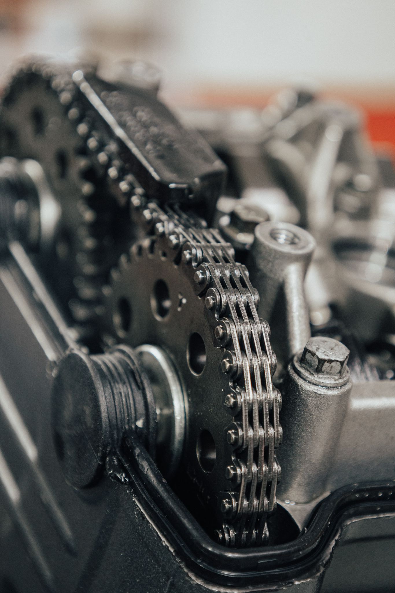 Motor abierto cadena distribucion